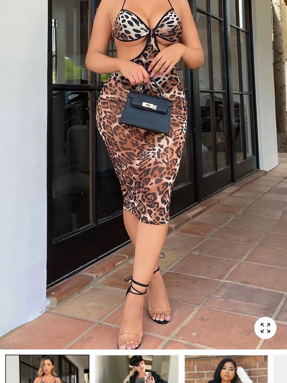 Fashion Nova Black Mini Top-Handle Baby Bag